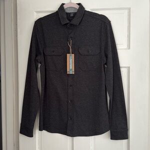 Men’s button down shirt, Taylor Vintage, Size S, color Black Heather, NWT